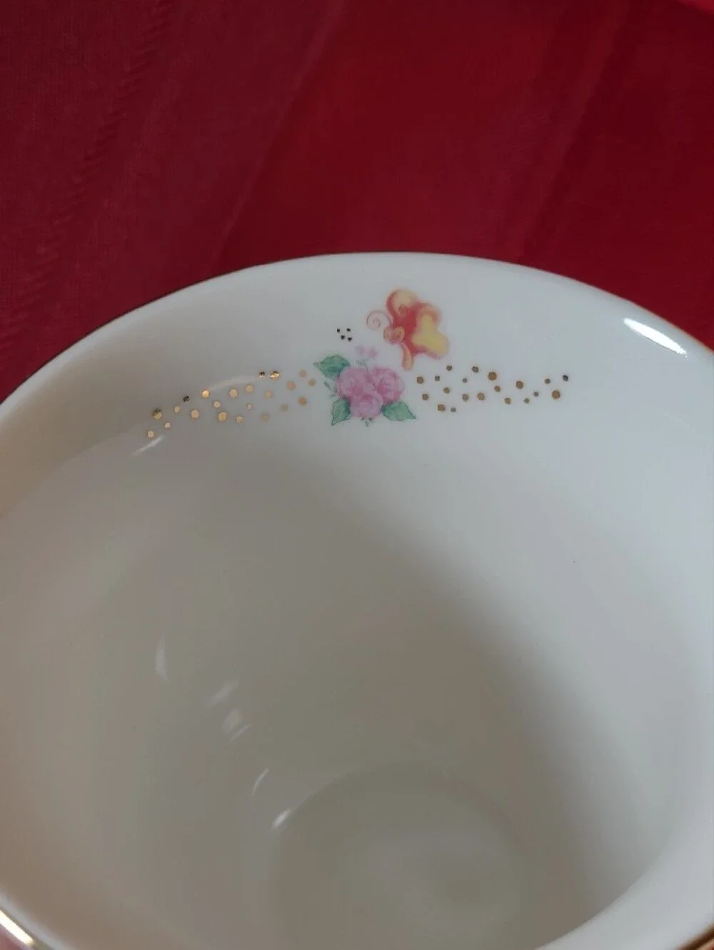Disney Parks Alice In Wonderland Tea Party Pedestal Mug Mad Hatter Gold Trim Cup
